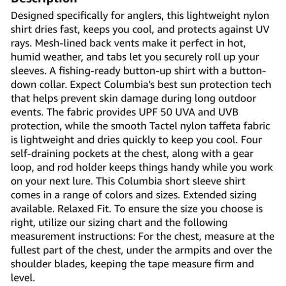 Columbia PFG Bahama II UPF 30 Short Sleeve Fishing Shirt Bonehead blue vented - Picture 5 of 15